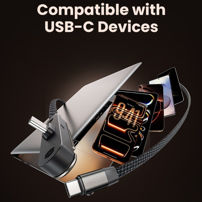 Premium Braided USB C Cable 1.5m Length Supports 240W Rapid Power Delivery gallery