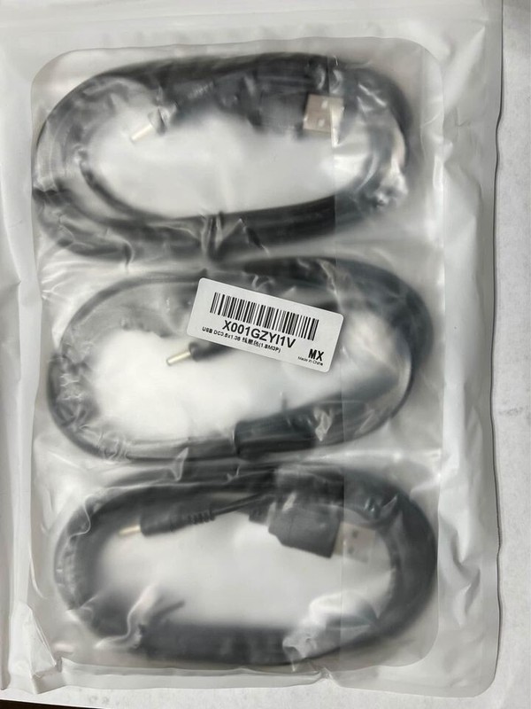 3x USB A Male to 3.5/1.35 mm Jack 5V DC Power Charger Cable Connector Cord