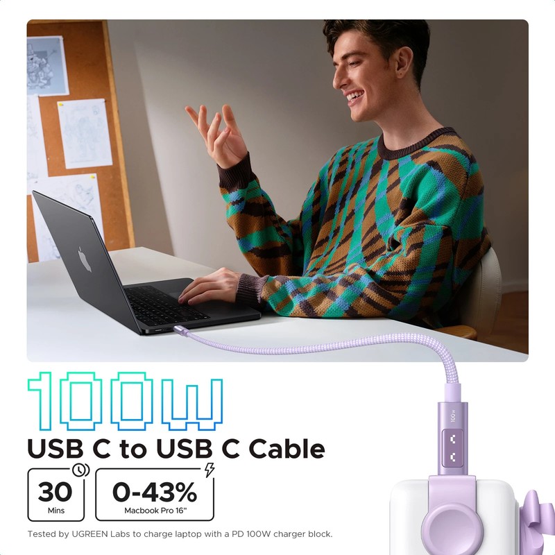UGREEN Uno USB-C to USB-C Cable 100W gallery