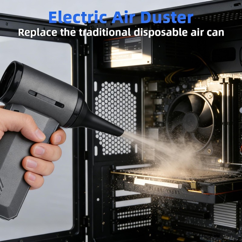 ODISTAR Compressed Air Duster - 130000 RPM Super Power Electric Air Duster, R... gallery