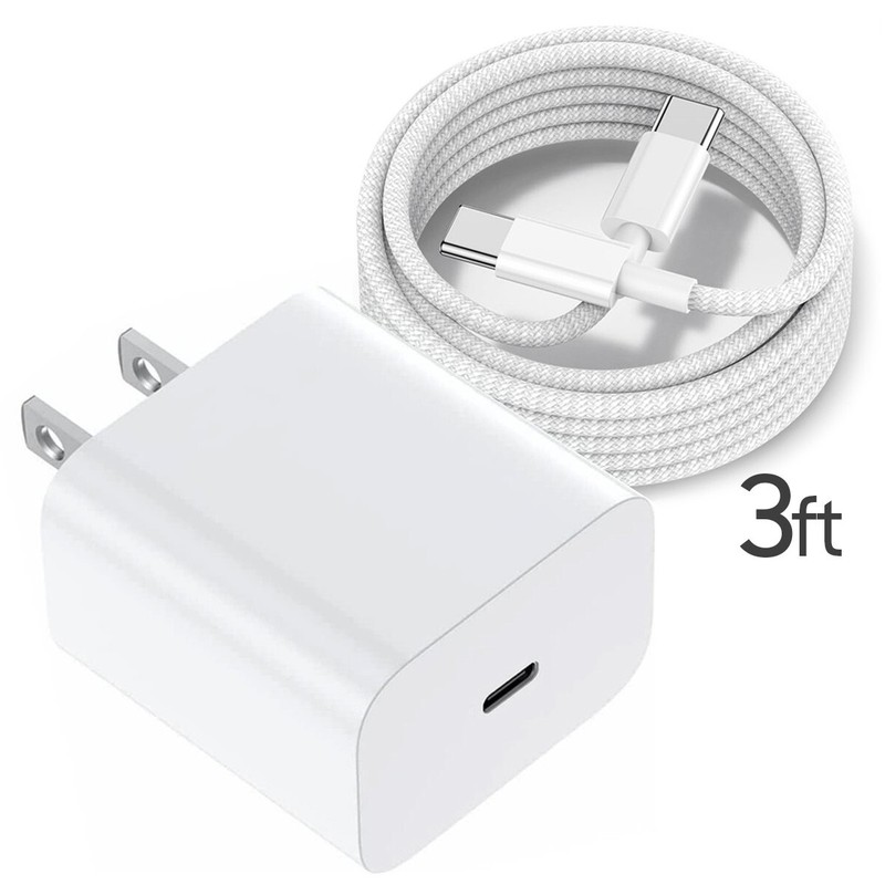 Original OEM USB-C Fast Charger For iPhone 16 15 Pro Max Plus Type C Woven Cable