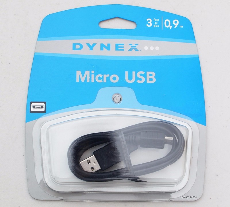 (2-Pack) Dynex – DX-C114201 High Quality 3Ft Micro USB Cable Black Sealed New