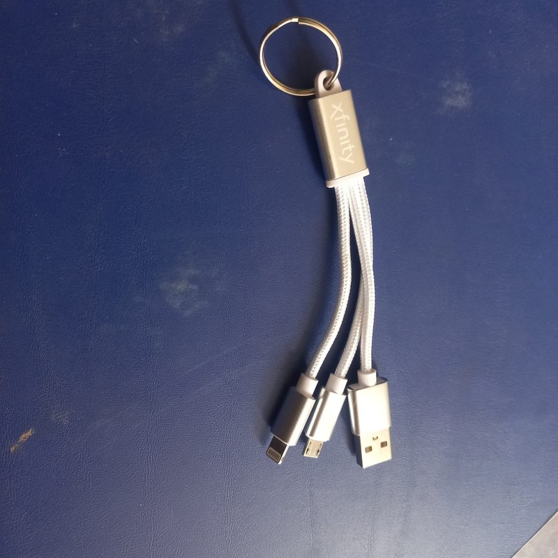 Mobile Keychain Data Cable 3 in 1 Set Fast Charging Cable USB Port Lightening gallery