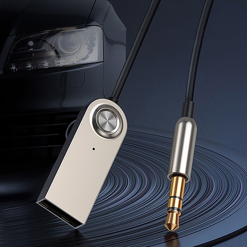 Bluetooth 5.0 Transmitter Receiver Audio 3.5mm Jack Aux Adapter Car USB Cable gallery