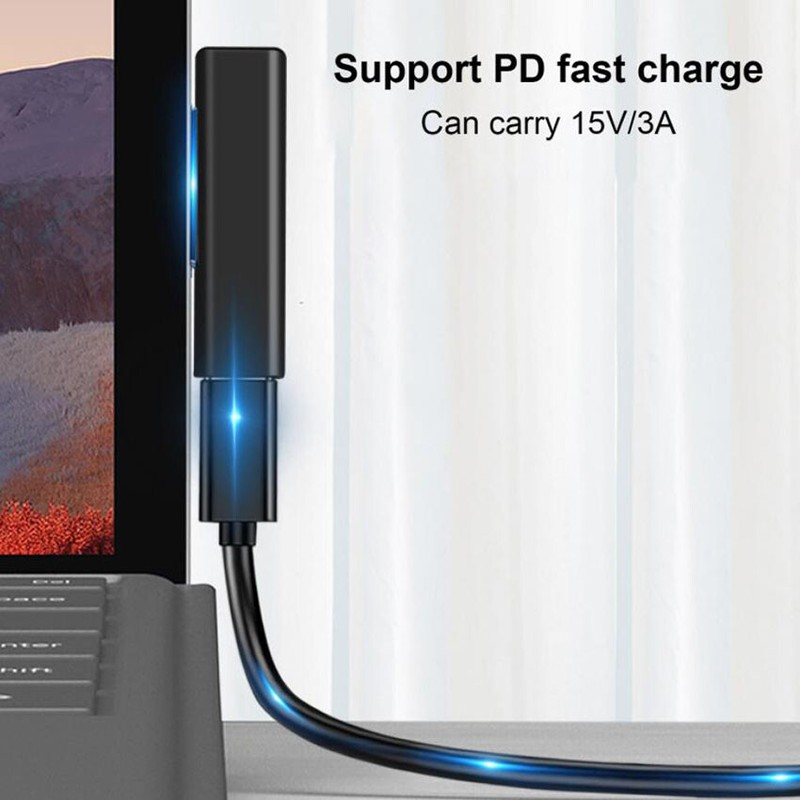 Type-C USB-C for Microsoft Surface Pro 3 4 5 6 Tablet Charger Adapter Female A+ gallery