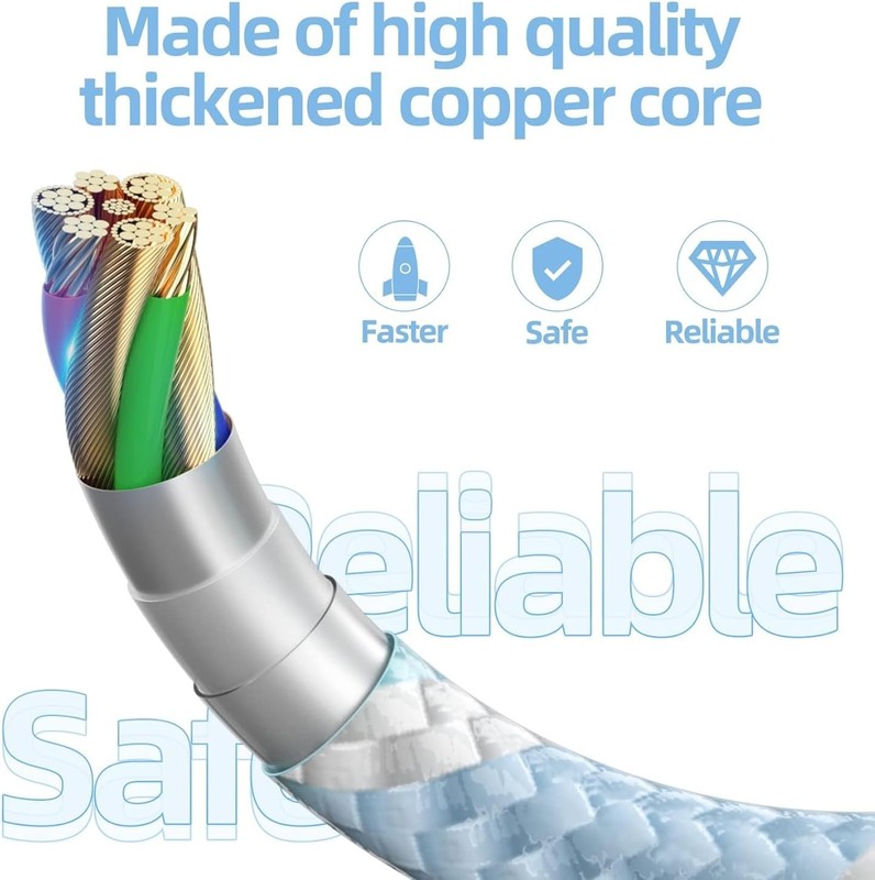 USB C to Lightning Cable 3 Pack 6FT Apple MFi Certified iPhone Fast Charger Fast gallery