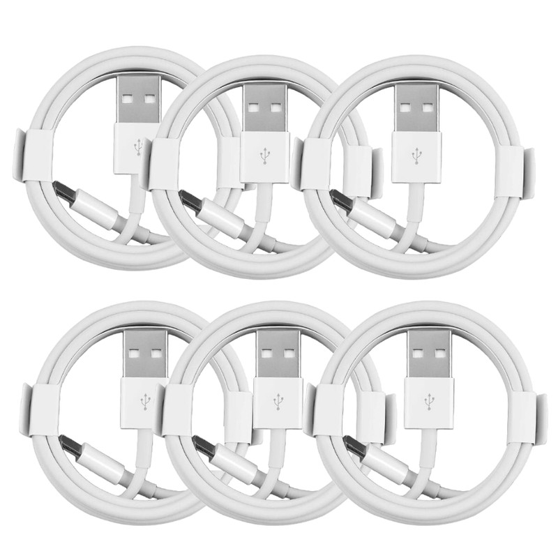 6X USB Data Fast Charger Cable 3/6FT Cord Lot For Apple iPhone X 11 12 13 14 MAX