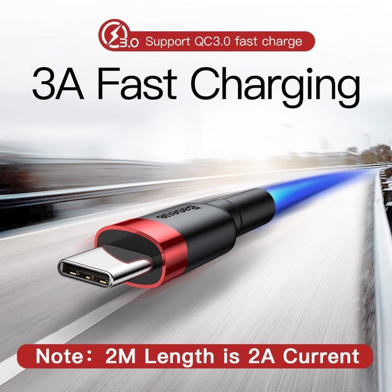 Baseus USB Type C Cable USB-C Fast Charging Data Cord for Samsung Google Huawei gallery