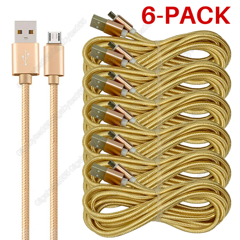 Micro USB Cable Fast Charger Charging Cord 10FT For Samsung Android LG Phone Lot