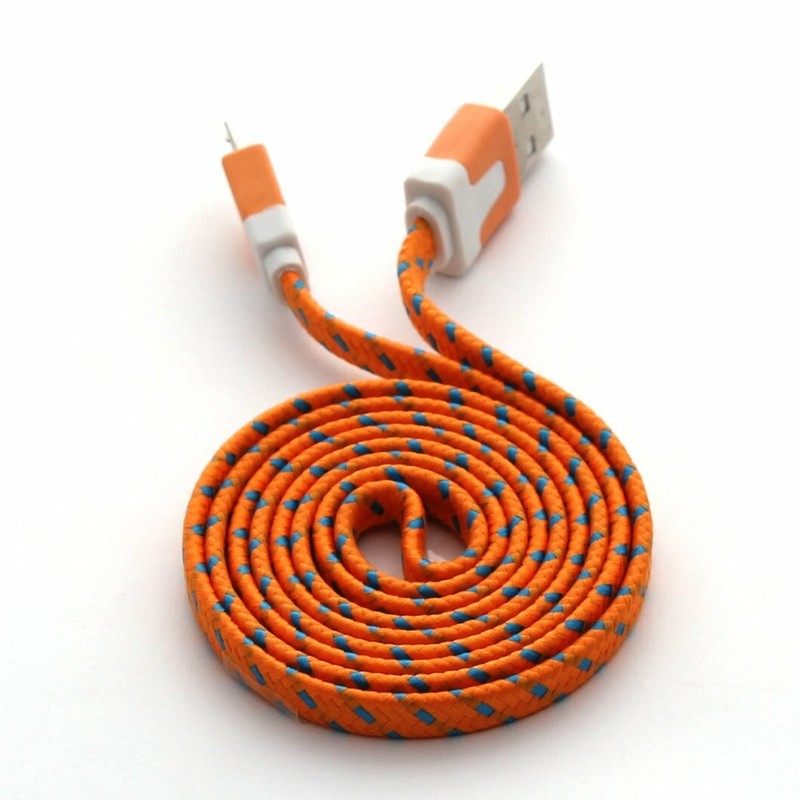 Lot FLAT BRAIDED 3FT fabric charge cables FOR galaxy s3 s4 MICRO USB data sync gallery