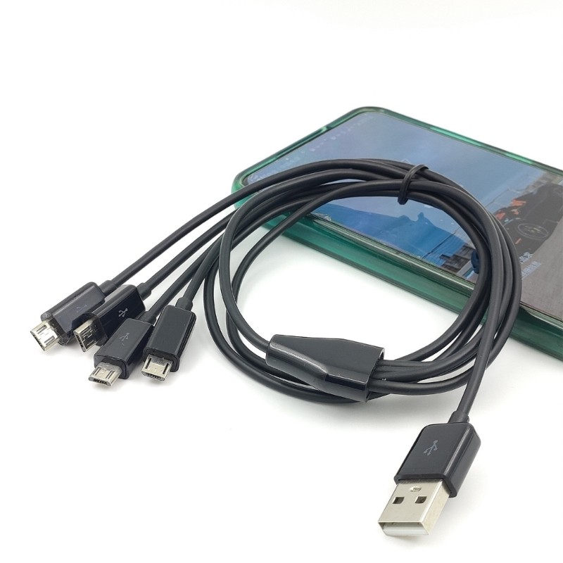 Multi Micro USB Charging Cable 1xUSB Male to 4xMicro USB Male Charger Splitter gallery