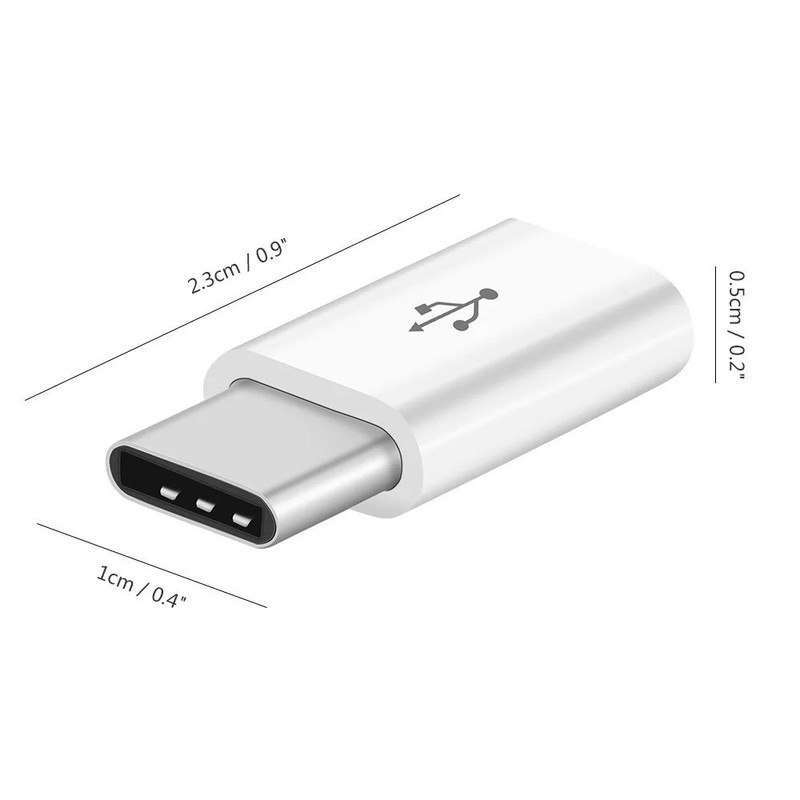 5 Pack Micro USB to Type C Adapter Converter Micro-B to USB-C Connector USA gallery