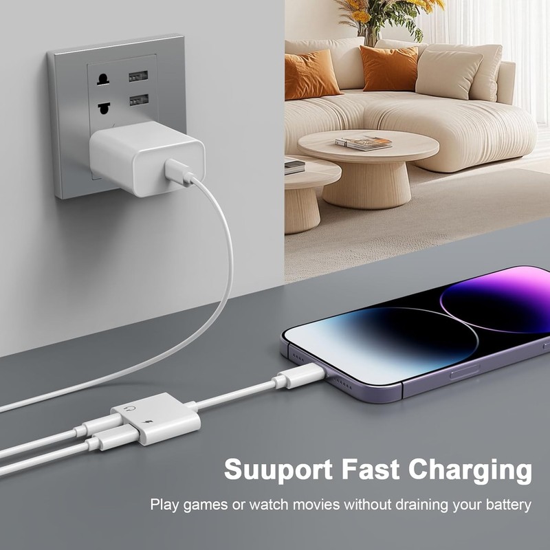 [Apple Mfi Certified] Lightning to 3.5Mm Headphone Jack Adapter,2Pack Iphone Hea gallery