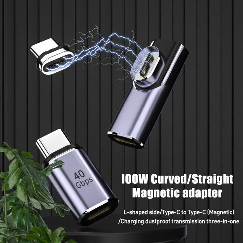 100W USB C Magnetic Charging Adapter Data Transfer Converter PD Fast Charger gallery