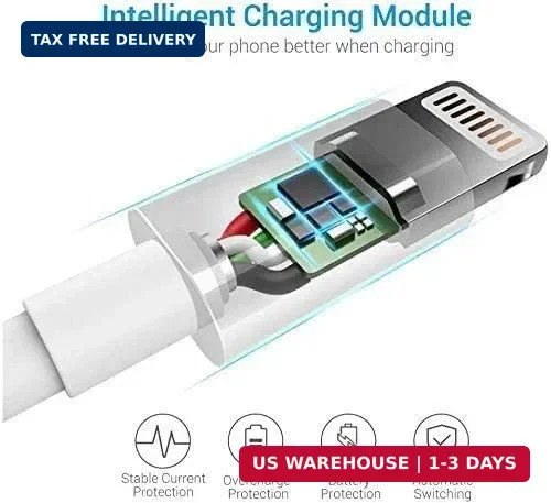 Lightning Cable MFi Certified - iPhone Charger 3Pack 3FT Lightning to USB A Char gallery