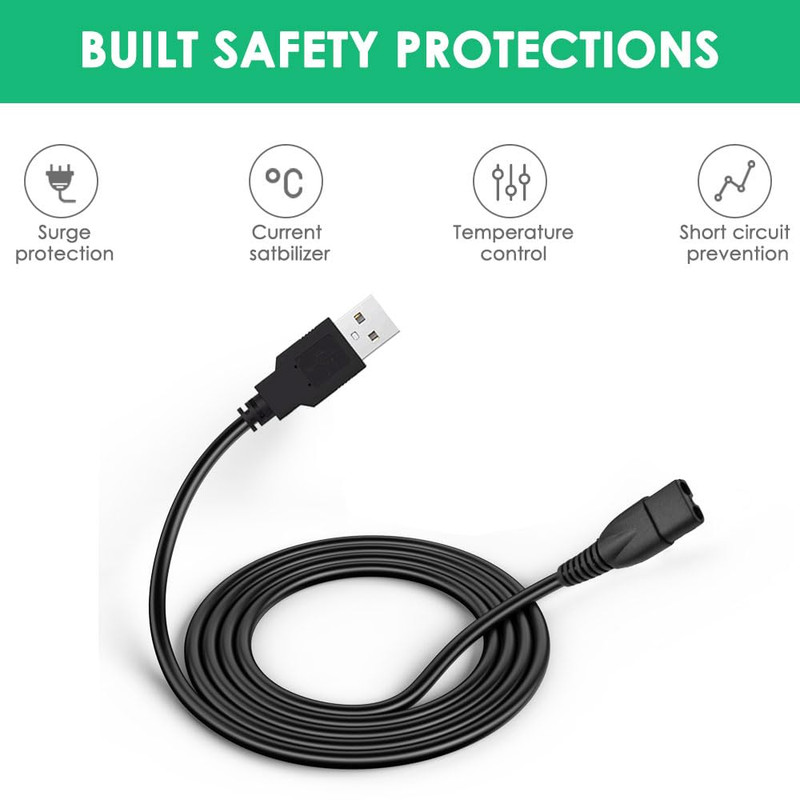 5V USB Charging Cable Compatible with Limural Hair Clippers Charger Power Cord S gallery