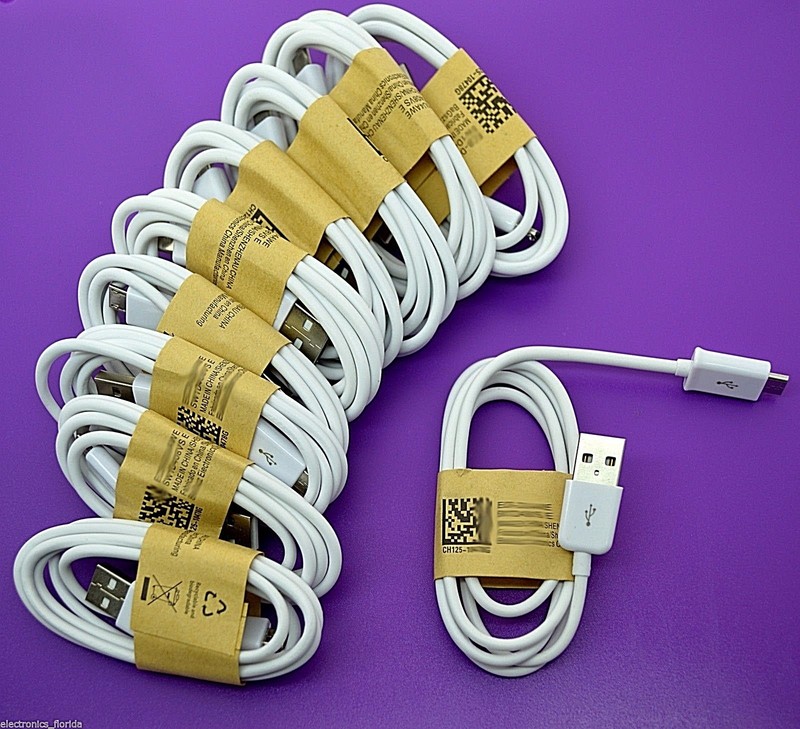 Lot of 10x Micro USB data sync cable cord for Android Cell Phones universal gallery