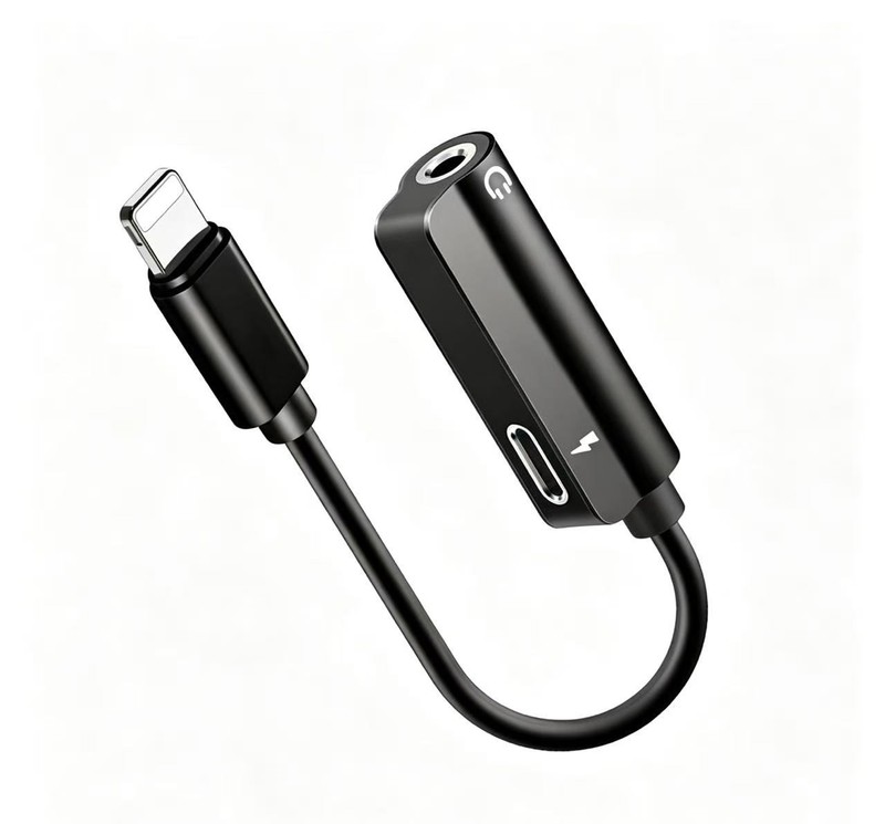 Charge and Listen Simultaneously Splitter Adapter (3.5mm + USB-C)