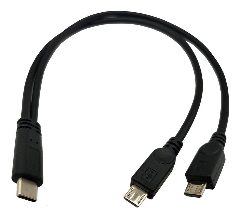 USB Splitter Charge Cable,1 Feet USB to 2 Dual Micro USB Y Splitter Extension…
