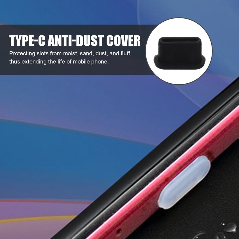 30Pcs Reliable Black Silicone USB Type C Port Stopper Caps for Laptop Protection gallery