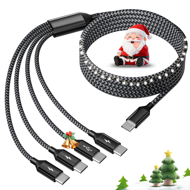 USB C Splitter Multi Charging Cable, Dual Type C Charger Cord,4 in 1 Multiple Ny gallery