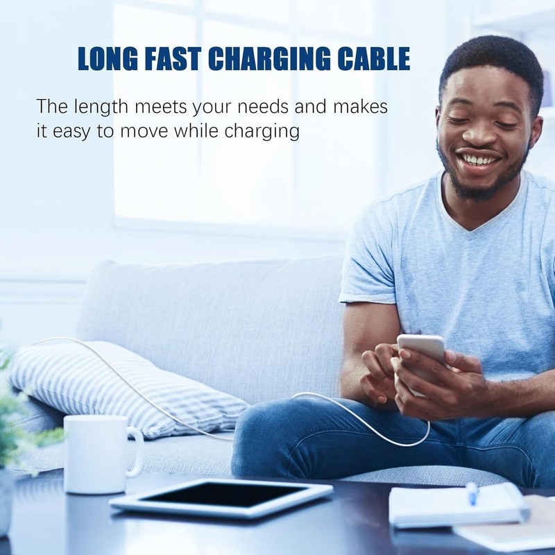 USB to Fast Charger Cable 6ft, 60W Long Fast Charge to Charging Cord Wire for... gallery