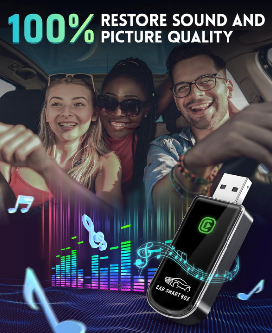 Wireless CarPlay Adapter for Apple iPhone iOS 10+ & Cars from 2015+, Mini Editio gallery