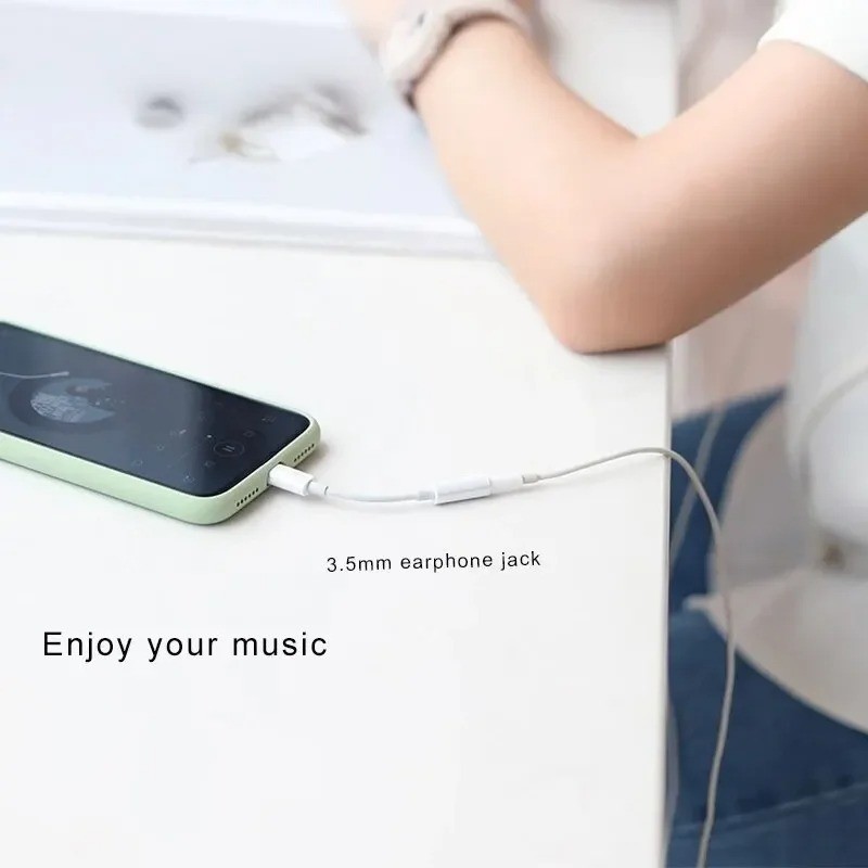 Headphone Adapter for iPhone 11-14, SE, XS, XR, X, 8, 7 to 3.5mm AUX gallery