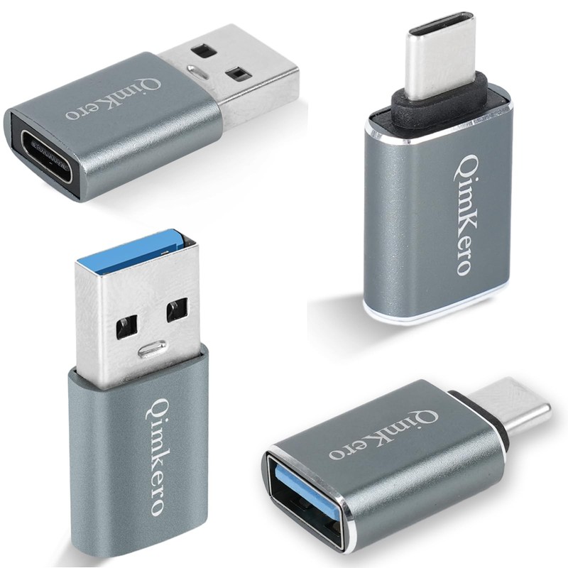 (4-Pack) 2 * Female to A Charger Converter & 2 * USB to USB Female OTG Adapte…