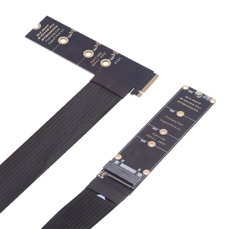 NGFF M-Key NVME Male to Female Extension PCI Express Cable 30cm Right Angled …