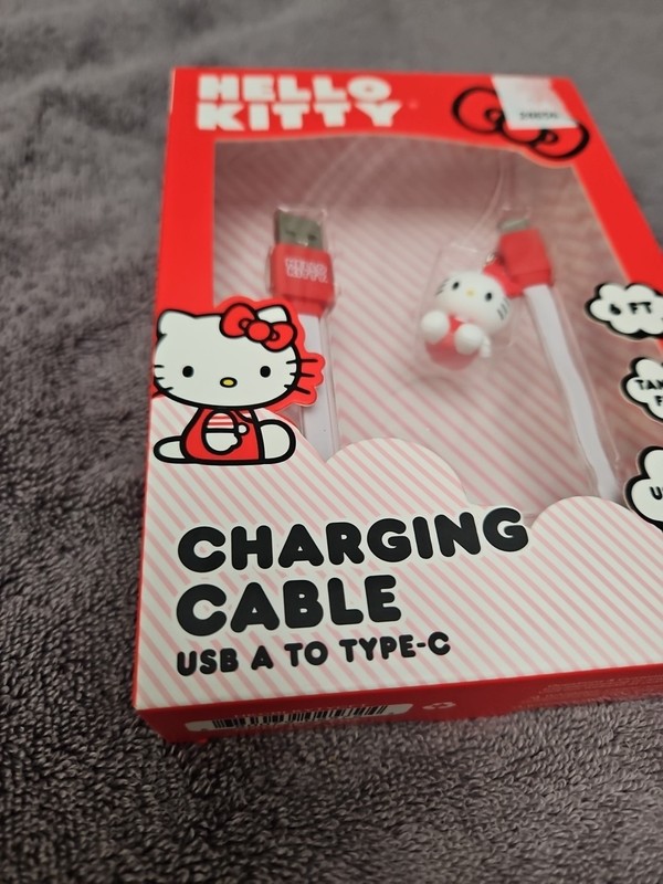 Hello Kitty 6 Foot Charging Cable, USB A to Type C gallery