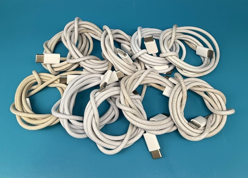 Genuine Apple USB-C to Lightning Braided Cables Mixed Condition- Lot of 20 gallery
