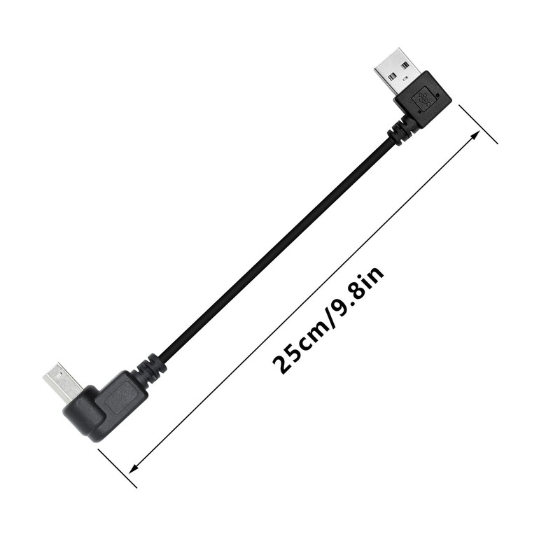 2 PCS 25cm 90 Degree Short USB 2.0 Type A Male To Up Angle B Printer Cable gallery