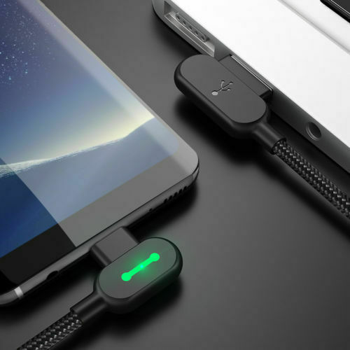 MCDODO 90° USB Type C USB C Fast Charger Cable Data Cord For Samsung Huawei OPPO gallery