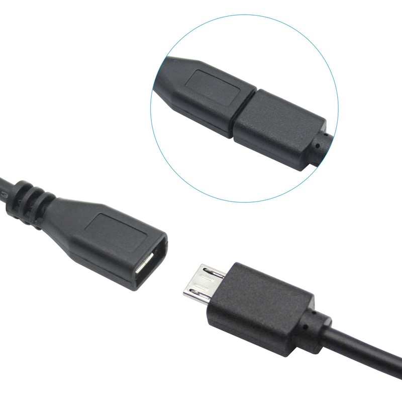 Short Micro USB Female 2 Pin Bare Wire,30cm/11.8in to Open End gallery