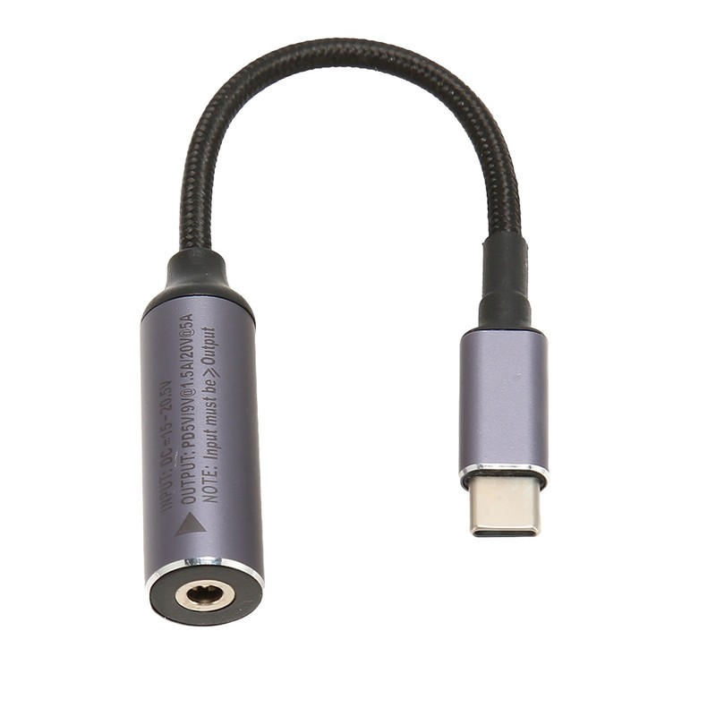 PD DC 4.0mmx1.7mm Female Input To USB Type C Male Power Charging Cable 100W BEA gallery