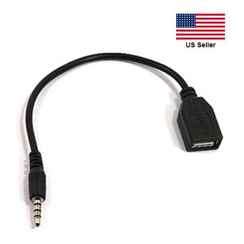 3.5mm Male to USB A Female Audio Adapter Cable