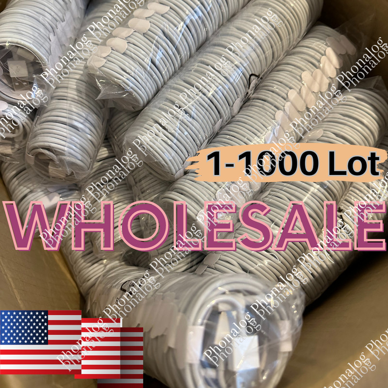 1000x USB Charger Cable Cord For Apple iPhone 5 6 7 8 X XR 11 12 13 14 Wholesale