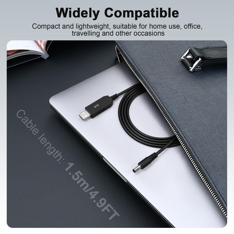 Asobilor DC 5V to DC 9V USB Voltage Step Up Converter Cable, Power Supply Ada... gallery