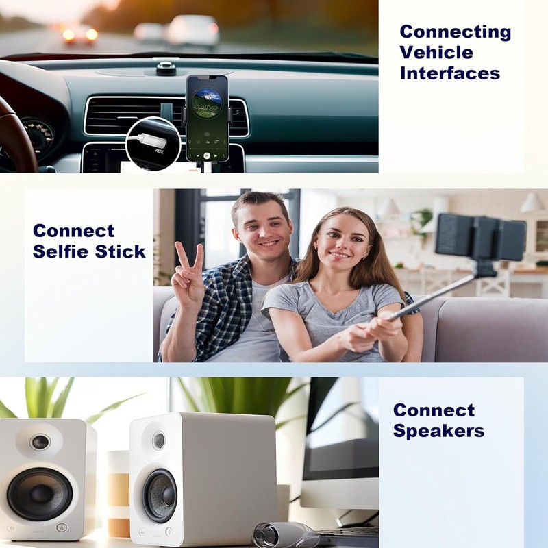 USB C to 3.5mm Female Headphone Jack Adapter, USB C to Aux Audio Dongle Cable gallery