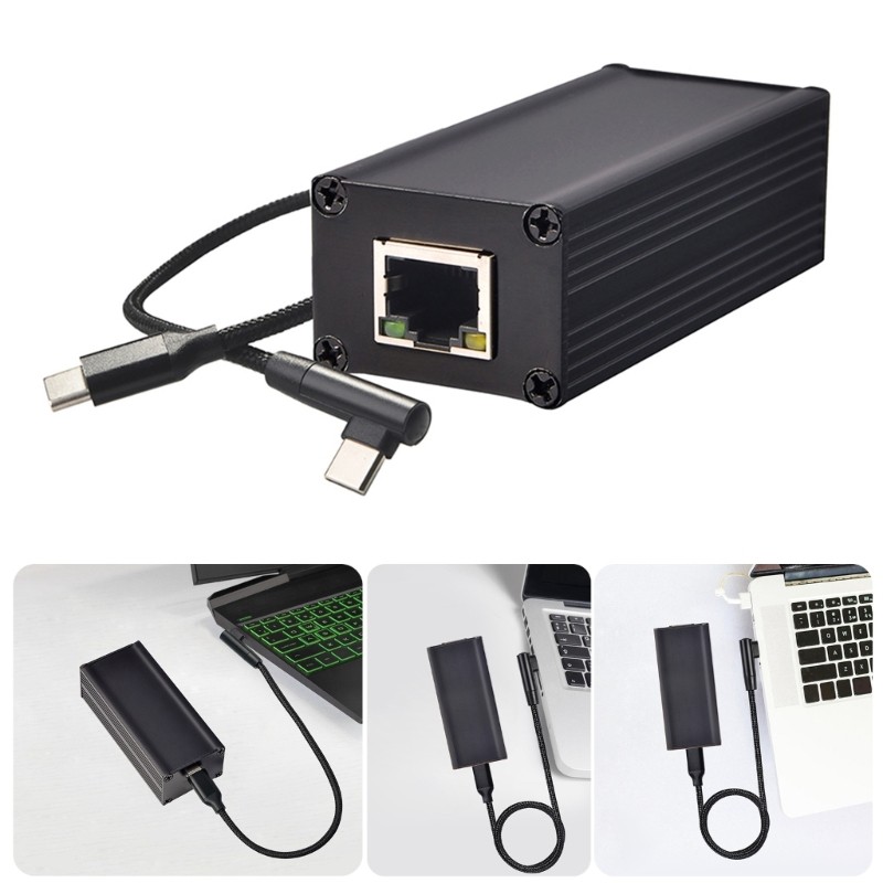 10/100Mbps PoE to USB C Driver Converter PoE to Type C Power Output Ethernet gallery