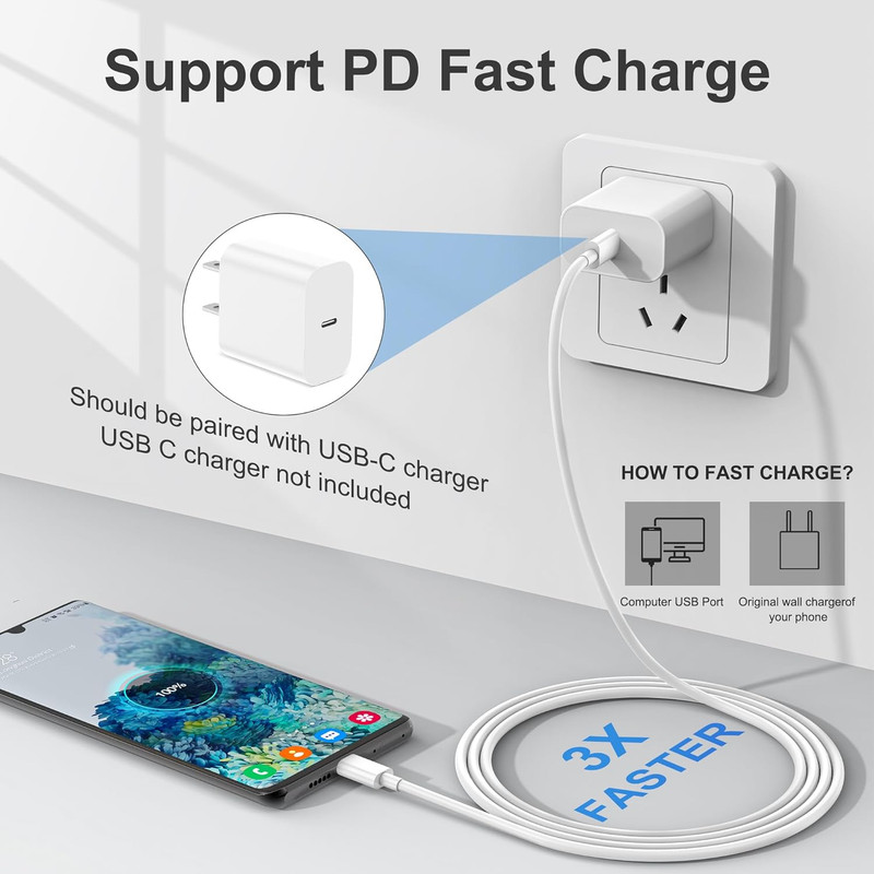 10 PACK For Samsung USB-C to USB-C Fast Charge Cable Charging Cord Type Charger gallery
