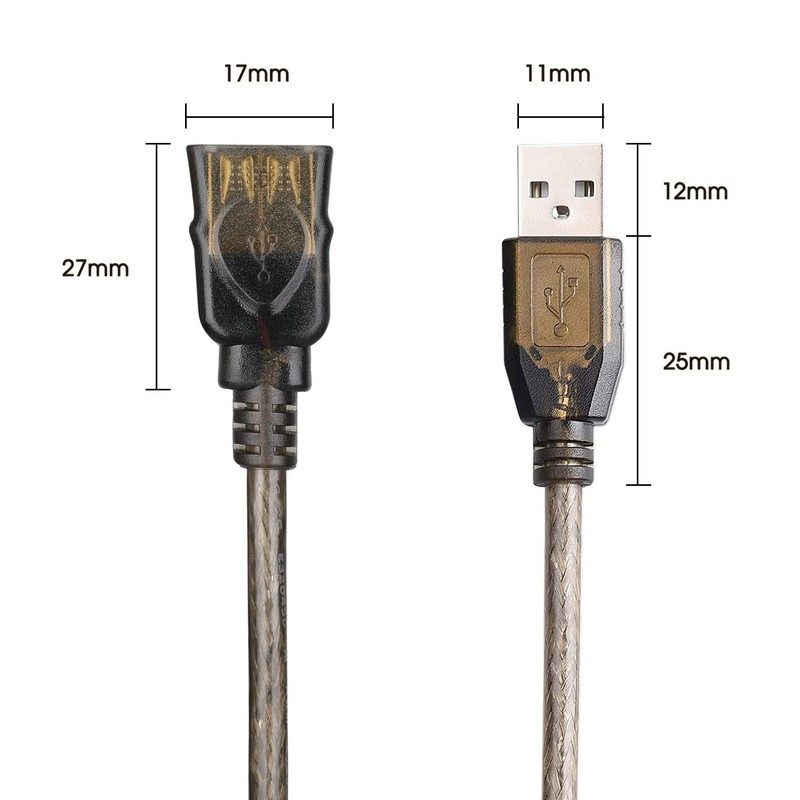 USB 2.0 Type A Male to A Female Active Repeater Extension Cable 50ft, High Sp... gallery