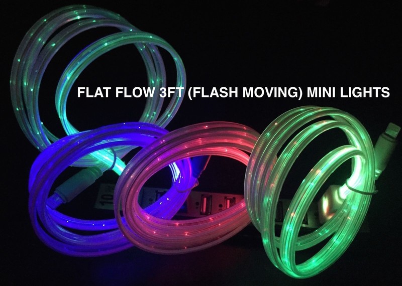 3ft LED el light-up data sync USB charger cable FOR apple iPhone 8 7 6 plus 5s X gallery