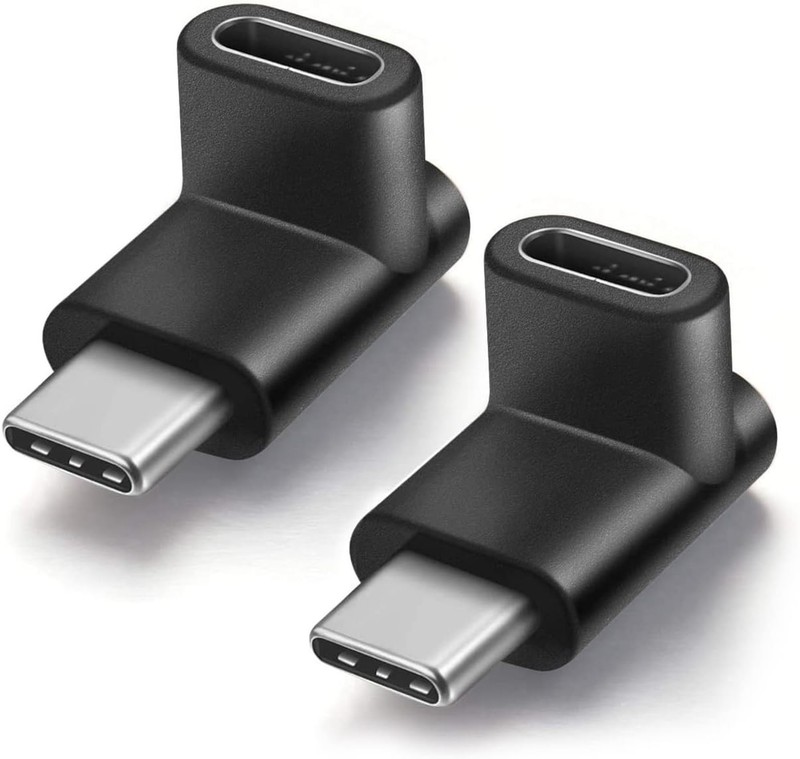 Compact USB C Adapter Extension 90 Degree for Space Saving