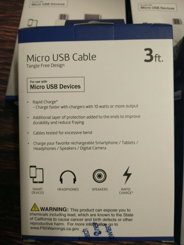 Lot of 4 Newtech Micro White USB Cables 3ft. Tangle Free Design NIB gallery