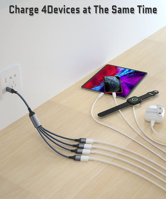 USB C to Four USB Cable Adapter 1Ft,Type C Male to 4 USBA Female 2.0 Splitter,Th gallery