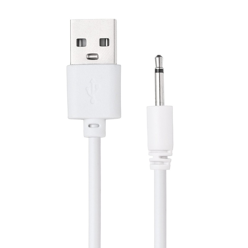 2.6FT DC Charging Cable,5V 1A USB to DC Power Cable 2.5mm Length 13mm, White