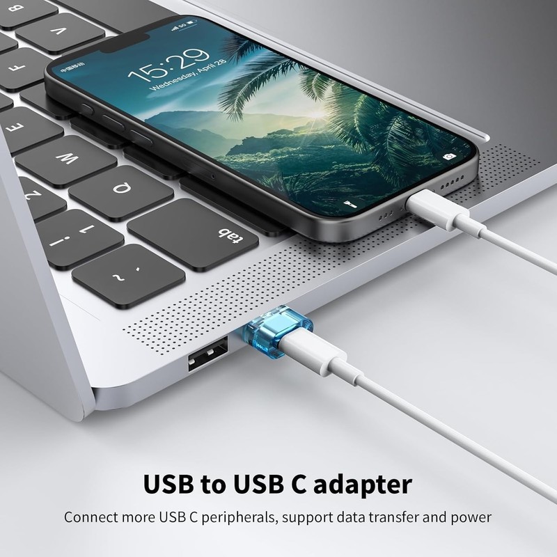 10 Packs USB Male to USBC Adapter,A to C Super Fast Charging Transfer and OTG Fu gallery