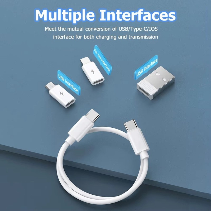 60W USB C Fast Charging Cable Set Travel Storage Box Phone Holder Adapter Kit gallery